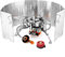 3-Core Burner Camping Stove with Fuel Canister Adapter, Folding Windshield and Storage Case, Portable Collapsible Camp Stove Set for Outdoor Backpacking Hiking Picnic