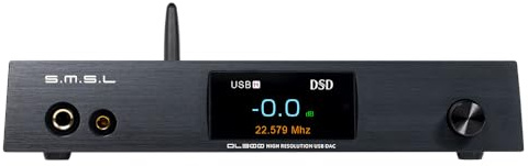 S.M.S.L DL300 Audio DAC med hörlursförstärkare, AK4499EX+AK4191EQ Chip, PCM 32bit/768 kHz DSD Native DSD512 XMOS XU-316, USB/optisk/koaxial/Bluetooth/I2S ingång med fjärrkontroll