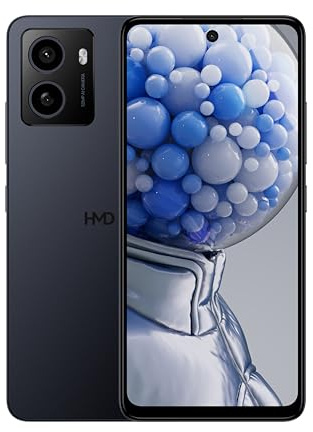 HMD Pulse + 4G 6.56” HD+ Smartphone, Android 14, 50MP Duale Kamera 4GB/128GB Speicher, bis zu 59 Stunden Akkulaufzeit, OZO Audio, einfach zu reparieren und duale SIM - Midnight Blue