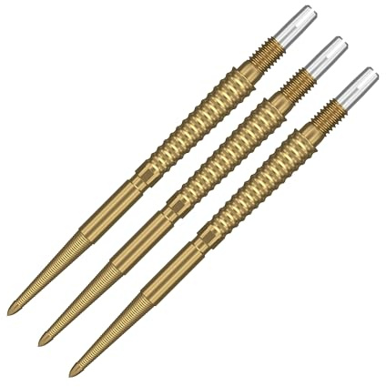 Target Darts Swiss Point Storm Dart Points, LNC (3 Pack Set of Tips) 30MM, Gold | Change Dart Points, Swiss Storm Points, Professional Darts Accessories