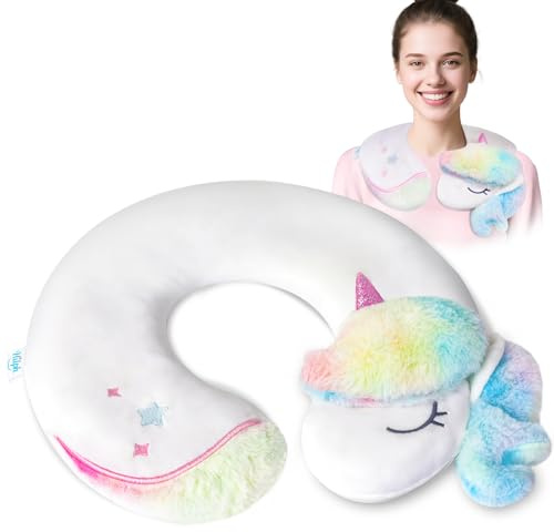 Hilph Cojín de huesos de cereza para cuello y hombros, cojín térmico para microondas, cojín térmico para el cuello con superficie ultrasuave, calentador de cuello, semillas de lino natural, cojín para