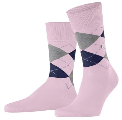 Burlington Manchester M So algodón estampados 1 par, Calcetines Hombre, Rosa Blossom 8440, 40-46