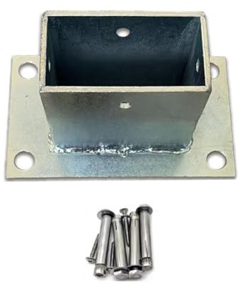 Heavy-Duty Wooden Post Anchor Base Pergola Column Support Bolt-On Bracket for Fence & Pavilion Construction Stable & Reliable Ground Fixing Solution