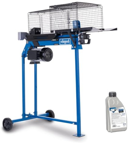 Scheppach Fendeur de Bûches Horizontal HL760LS | Puissance 7T | Fendeur de Bois de Chauffage hydraulique | Longueur de fendage 520mm | Huile supplémentaire incluse