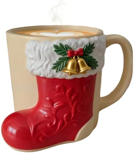 Kaffekoppar Med Jultema Älg Träd Pepparkaksgubbe Resin