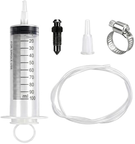 EujRcf 5 Piece Motorcycle Brake Bleeding Kit, Motorbike Brake Bleeding Kit | Reusable Hydraulic Brake Bleeder, Motorcycle Brake Bleed Kit, Professional Motorcycle Tool Kit for Car Motorbike Motorcycle