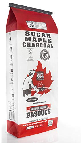 Stump Chunks: Sugar Maple Lump Charcoal for Grilling - Fast-Lighting & Hot-Burning Hardwood Charcoal Briquettes - Natural Hardwood Lump Charcoal for Smoker - Large Bag (17.6 lb)