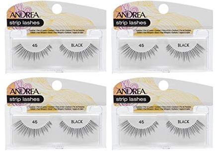 Andrea False Lashes Style 45 - Black 4 Pairs