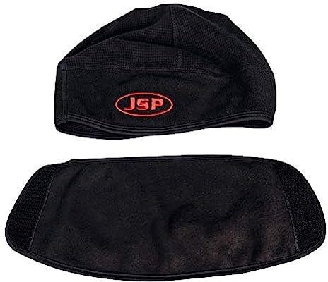 JSP Surefit Thermal Safety Helmet Liner Black with Removable Face Coveringmedium/Large Black (AHV009-901-100)