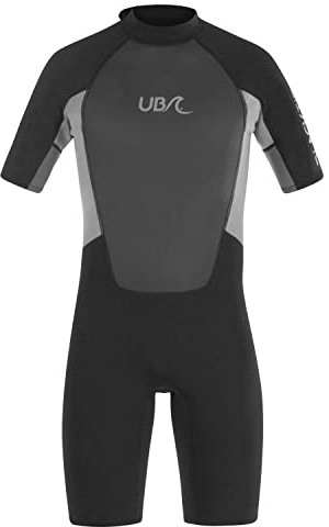 Herren-Neoprenanzug, kurz, schwarz, WS1224, Größe L
