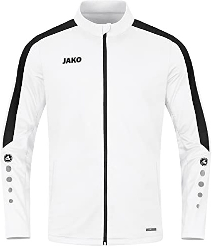 JAKO Herren Polyesterjacke Power, Weiß, XXL