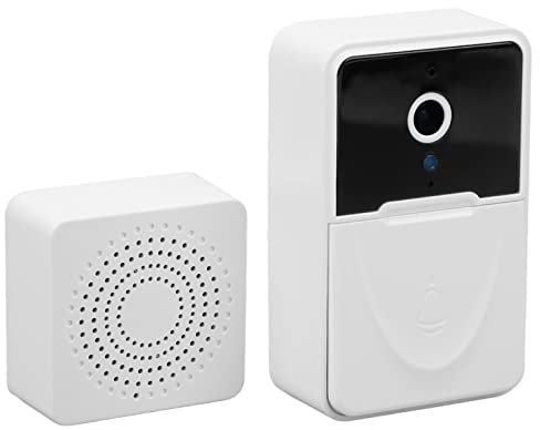 Tbest SS, Cámara Inalámbrica de Batería, Timbre Inalámbrico 5G Camerax3 Timbre de Video Inteligente WiFi Visible Voz Bidireccional Visión Nocturna Cámara de Timbre de Puerta HD para el