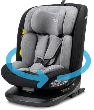 Silla de auto evolutiva Lissabon Isofix R129, giratoria 360° (40-150 cm) - Silla de auto para niños de 0 a 36 kg - Fijaciones Isofix - desde el nacimiento hasta los 12 años