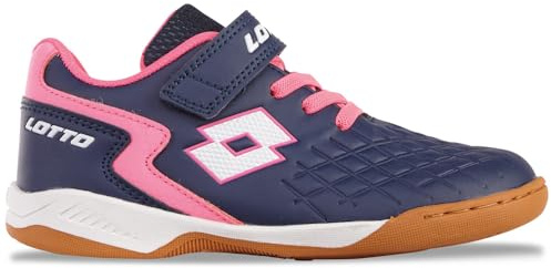 Lotto Sneaker Unisex per Bambini Dasher K, Navy Fr Pink, 34 EU