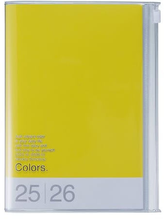 MARK'S 2025/26 Taschenkalender, B6 Colors // Yellow