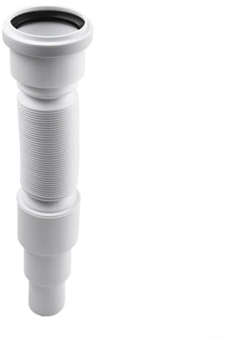 Alanmoship Tubo di scarico flessibile estensibile per doccia e bagno, 50 mm x 1 m, design in PVC