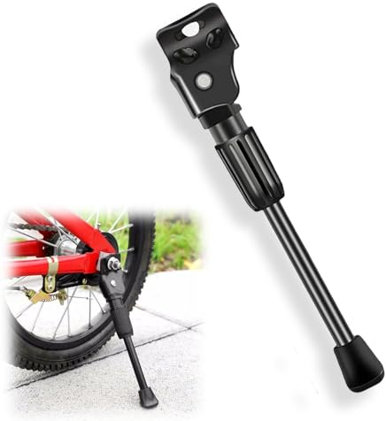 TARGONIX Bike Kickstand Adjustable Bicycle Stand with Anti Slip Rubber Foot, Tool Free Installation Kids Bike Stand for Mountain and Road Bikes