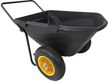Polar Kunststoff Schubkarre Cub Cart 198 Liter | Schwarz | 127x71x74 cm