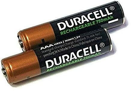Giggaset Duracell Lot de 2 Piles Rechargeables NiMH AAA 750 mAh pour téléphones Siemens Gigaset
