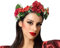 Atosa Haarreif Fantasie Blumen bunt für Karneval oder Party