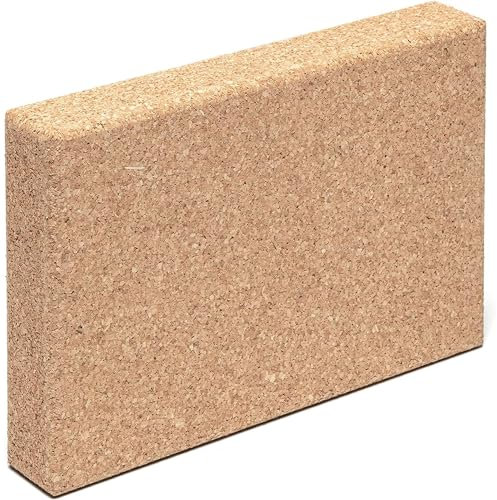 Go4Cork Kork Yoga Block - Slim | 20 x 30 x 5 cm | Alternative zu Schaumstoff Yogablöcken | Geruchsneutral, weich, rutschfest, Yogablock | Pilates & Meditation & Yoga Zubehör | Umweltfreundlich