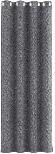 LLMMLL Thermovorhang Kälteschutz mit Ösen 1er Set, Verdunklungsvorhänge mit Schlaufen, Vorhang H158xB132cm, Wärmeschutzvorhang Curtains, Vorhänge Blickdicht Wohnzimmer, Schlafzimmer Modern Grau