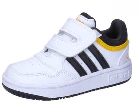 adidas Unisex Kids Hoops Shoes, Cloud White/core Black/Supplier Colour, 7.5 UK Child
