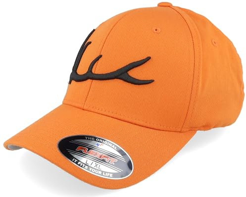 Hatstore Elk Antler 3D Orange Flexfit Cap - Grösse: L/XL - (58-61 cm)