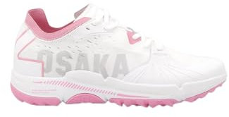 Osaka Unisex - Zapatillas de Hockey Ido Mk1, Botines de Hockey - Rosa/Blanco