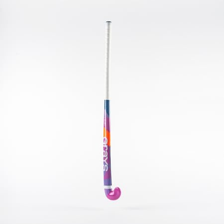 GRAYS Riptide Ultrabow Crosse de hockey en bois pour enfant Rose/bleu 66 cm