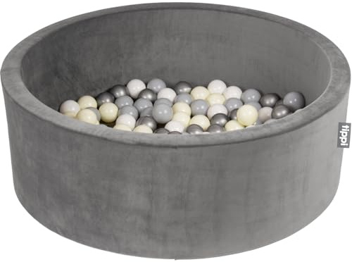Tippi Baby Ball Pit With 100 Balls Included - Luxury Soft Velvet Ball Pool