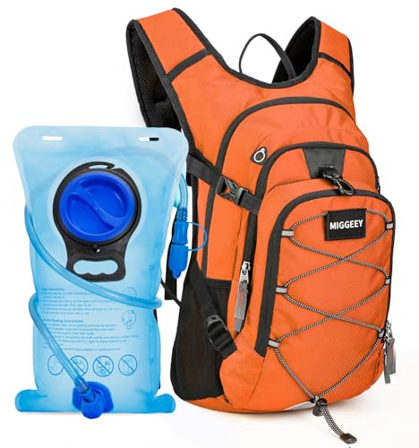 MIGGEEY 18L Mochila De HidratacióN con Bolsa De HidratacióN 3L, Gran Daypack Bolsa De Almacenamiento para Los Hombres Las Mujeres, Mochila De Ciclismo, Mochila para Correr, Mochila De HidratacióN