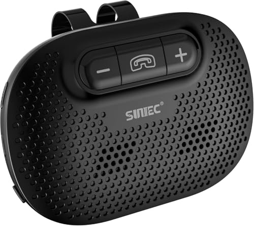 Freisprecheinrichtung für Auto Bluetooth 5.3, 2 Telefone Support Siri & G-oogle Assistant Automatische Verbindung Geräuschunterdrückung GPS & Musik Kompatibi