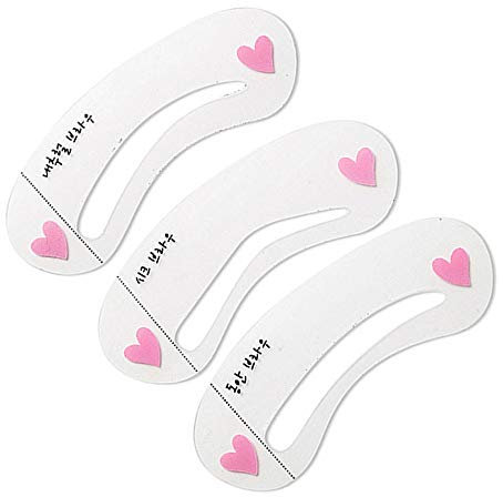 Ogquaton 3 Pz/set Stencil Sopracciglio Stencil Modello Carta Elegante e Popolare