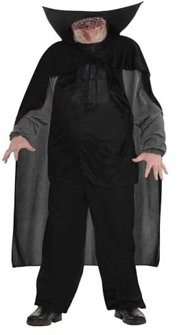 amscan Wicked Costumes 9907335 - Costume da cavaliere senza testa, per Halloween, età 6-8 anni, colore: nero