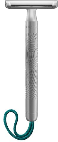 MÜHLE Companion Rasierhobel - Unisex Sicherheitsrasierer mit türkiser Kordel - nachhaltige, umweltschonende Rasur