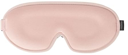WellTouch Schlafmaske zur Tiefenentspannung | Komfortable Augenmaske mit 3D Memory Foam | inkl. Ohrstöpsel & Beutel | Kühles & Atmungsaktives Augenkissen | Fördert erholsamen Schlaf | altrosa