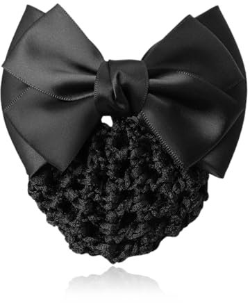 GZNB Retina per Capelli Chignon, Fermaglio a Scatto Con Fiocco, per Acconciature da Balletto, Ragazze e Donne