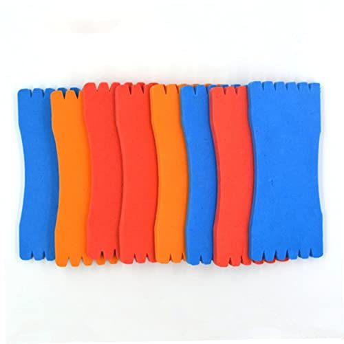Kisangel 10pcs Fishing Line Board Spool Slots Lightweight Fishing Line Winder for Leaders and Hooks