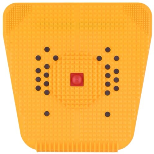 Livronic® Acupressure mat magnetic pyramidal foot power mat therapy for stress and pain relief blood circulation health Care Useful Heel Knee Leg Sciatica massager Yellow (Acupressure Mat)