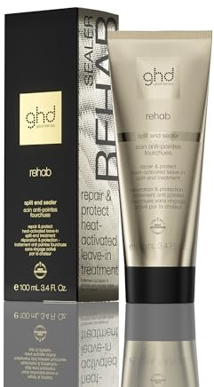 ghd Rehab Split End Sealer, Trattamento senza risciacquo attivato dal calore, per le doppie punte - 95 ml