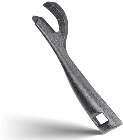 ibasenice Pinzas y para Hierro Barbacoa Negro Bordes Fundido Sujetar para Lisos Redondeados, Accesorio Resistente en Platos y Sartenes Asados y Parrillas