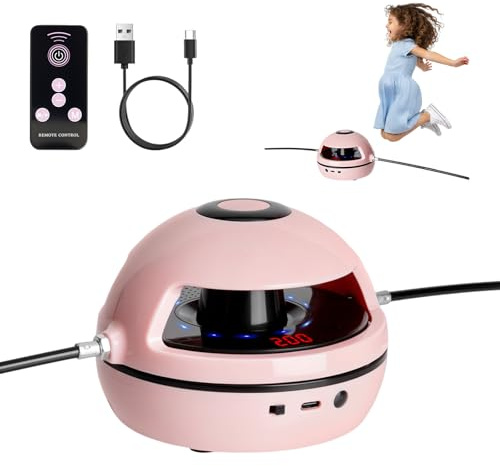 Cuerda De Saltar Recargable, Máquina de Saltar Inteligente, Ajustable 1-10 Nivel De Velocidad, Máquina De Salto Eléctrica De Conteo Inteligente Con Mando a Distancia, para Mujeres/Hombres/Niños