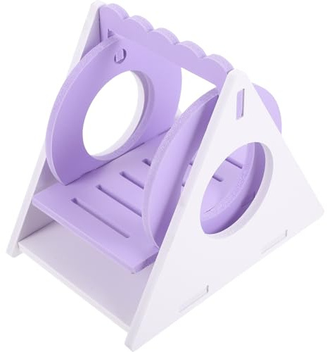 ROMISBABA Balançoire pour Petits Animaux, Favorise Le et l'exercice en PVC D'enrichissement Design Délicat et Fonctionnel pour Hamster et Gerbils la Cage