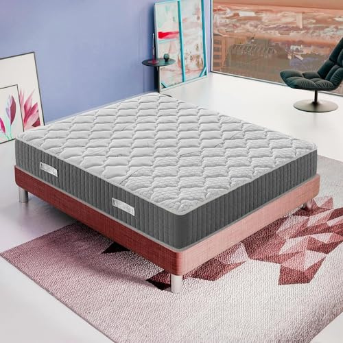 materassi e doghe - Materasso Memory | Alto 20 25 30 cm | Ortopedico Medio Rigido | Sistema di Alleviamento dei Punti di Pressione (Altezza 30 cm, 80x200 cm)