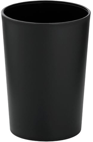 Kela - Porta spazzolini da denti, bicchiere per bagno, nero, piccolo, Marta 24201