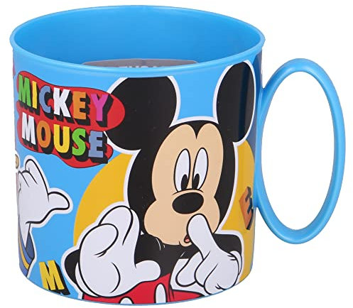 Stor Mickey Mouse Mug en plastique réutilisable pour micro-ondes 265 ml