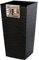 KADAX Elegante Vaso Alto per Piante da Interno ed Esterno Decorativo, Grande Fioriera in Plastica per Giardino e Balcone (Nero, Irregolare, 46.5 cm)