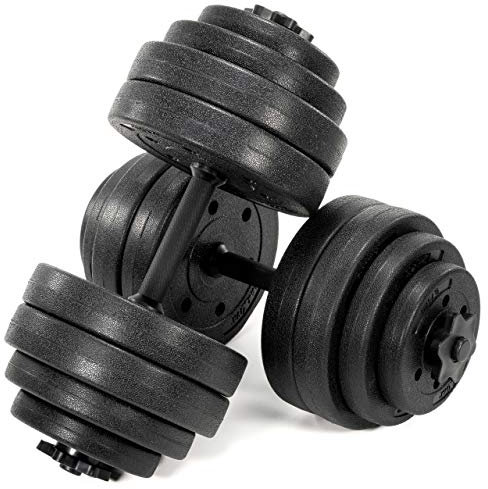 MAXXIVA Kurzhantel Set Zement Sternverschluss schwarz (30)