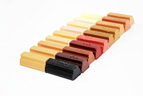 Konig Soft Wax Furniture Repair Filler Sticks Set (120 - Mixed wood colours)